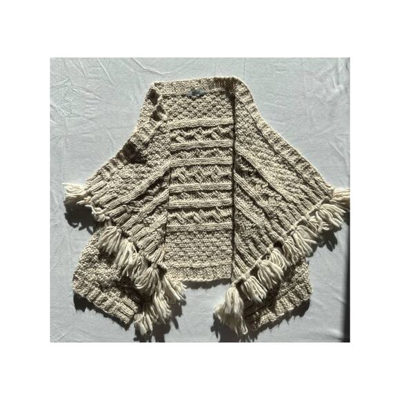 Mayoral Wool Blend Knit Vest Frayed Edges Size Small - Picture 1 of 7